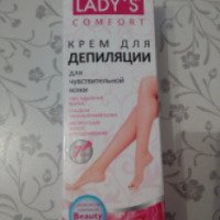 Крем для депиляции Lady's Comfort для чувствительной кожи с розовым маслом