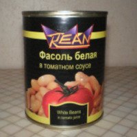 Фасоль белая в томатном соусе Луч "Rean"