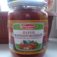 Консервы Давыдовский продукт Перец фаршированный овощами и рисом в томатном соусе