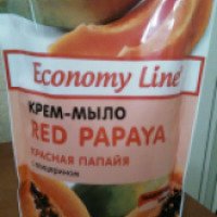 Крем мыло Economy Line "Красная папайя" с глицерином
