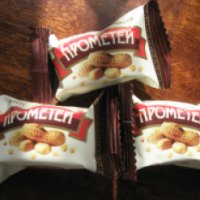 Шоколадные глазированные грильяжные конфеты ЖЛ "Прометей"