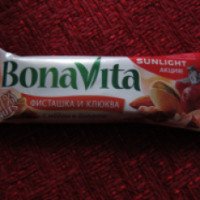 Батончик Bona Vita "Фисташка и клюква с медом в йогурте"