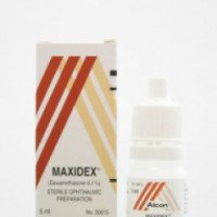 Глазные капли Alcon "Maxidex"