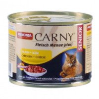Корм для кошек в консервах Animonda Carny Senior с курицей и сыром