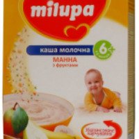Каша молочная Milupa Манная с фруктами