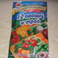 Смесь пряноароматическая пикантная кусочками Любисток "12 овощей и трав"