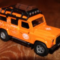 Машина металлическая инерционная Пламенный мотор Land Rover Defender "Экспедиция" 1:43