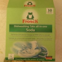 Таблетки для мытья посуды в посудомоечной машине Frosch (все в одном) Soda