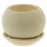 Керамический горшок для цветов Ориана-Запорожкерамика "Шар шелк"