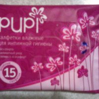 Влажные салфетки для интимной гигиены Pupi