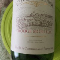 Вино столовое красное полусладкое Groupe Uccoar S.A Cuvee Du Plaisir Rouge Moelleux