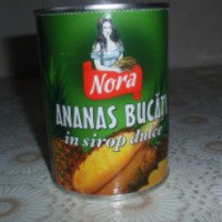Ананасы кусочками в сладком сиропе NORA