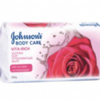 Мыло Johnson's Body Care Vita-Rich успокаивающее с розовой водой