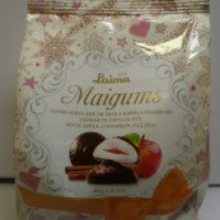 Зефир в шоколаде Laima Maigums с начинкой из яблок с корицей