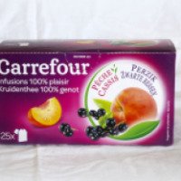 Фруктовый чай Carrefour "Персик и черная смородина"