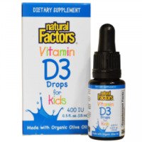 Витамин D3 для детей Natural Factors