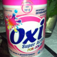Кислородный пятновыводитель для цветного белья Oxi