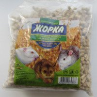 Гигиеническая подстилка Сибирская кошка "Жорка" для мелких грызунов овсяная