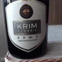 Вино игристое белое Золотая балка Брют Krim classic