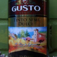 Вино столовое полусладкое красное Минераловодский завод виноградных вин "Gusto vino"