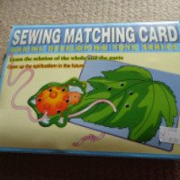 Логические карты с веревочками Winx "Sewing Matching Card"