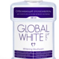 Отбеливающий ополаскиватель "Global White" с перборатом