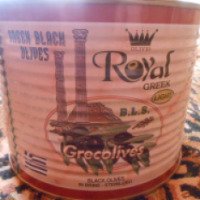 Маслины греческие Olives Royal Greek Grecolives с косточкой