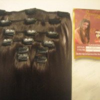 Искусственные волосы на заколках Hivision Collection