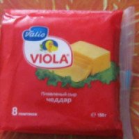 Плавленый сыр Valio Viola "Чеддар" в нарезке