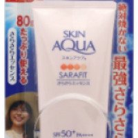 Солнцезащитная шелковистая эссенция ROHTO Skin Aqua Sarafit UV Silky Essence Floral SPF50 + PA ++++