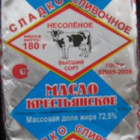 Масло Алмаз сладкосливочное крестьянское 72,5%