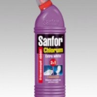 Чистящие средство Sanfor Chlorum Extra White 2 в 1 для унитазов и ванн