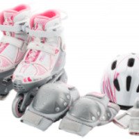 Fila X-One G Combo: роликовые коньки, шлем, защитная экипировка (набор детский)