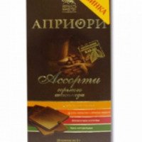 Шоколад Верность качеству "Априори" Ассорти горького шоколада