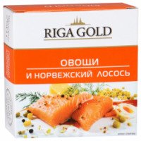 Консервы Riga Gold "Овощи и норвежский лосось"