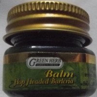 Тайский бальзам Green Herb с экстрактом растения Барлерия