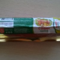 Колбаса полукопченая "Кузбасский бройлер" куриная с сыром