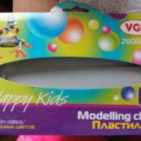 Пластилин VGR "Happy Kids" 6 неоновых цветов