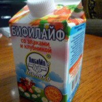 Биопродукт кисломолочный Любимое молоко "Бифилайф"
