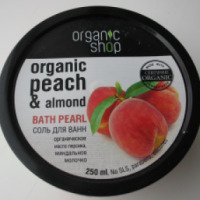 Соль для ванны Organic Shop "Миндальный персик"