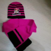 Детский комплект шапка+шарф Disney