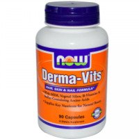 БАД для волос, кожи и ногтей Now Foods Derma-Vits