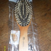 Массажная деревянно-металлическая щетка для волос Rama Rose