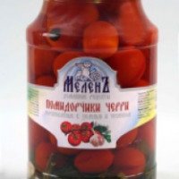 Маринованные помидоры Меленъ "Черри с зеленью и чесноком"