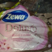 Туалетная бумага Zewa "Deluxe" Royal Orchid с впитывающими "подушечками"