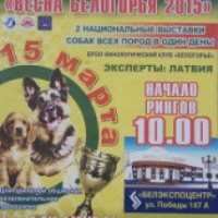 Национальная выставка собак всех пород "Кубок Белогорья 2015" (Россия, Белгород)