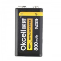 Аккумулятор OKcell USB PP3 Lipo 9V 800mAh