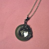 Серебряный кулон с нефритом Jade Jewelry "Вращающийся"