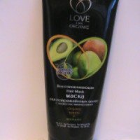 Восстанавливающая маска для поврежденных волос Love 2 Mix Organic "Манго+авокадо"