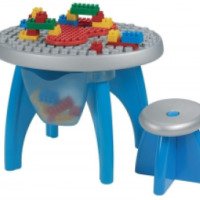 Детский табурет и столик для конструктора ECOIFFIER